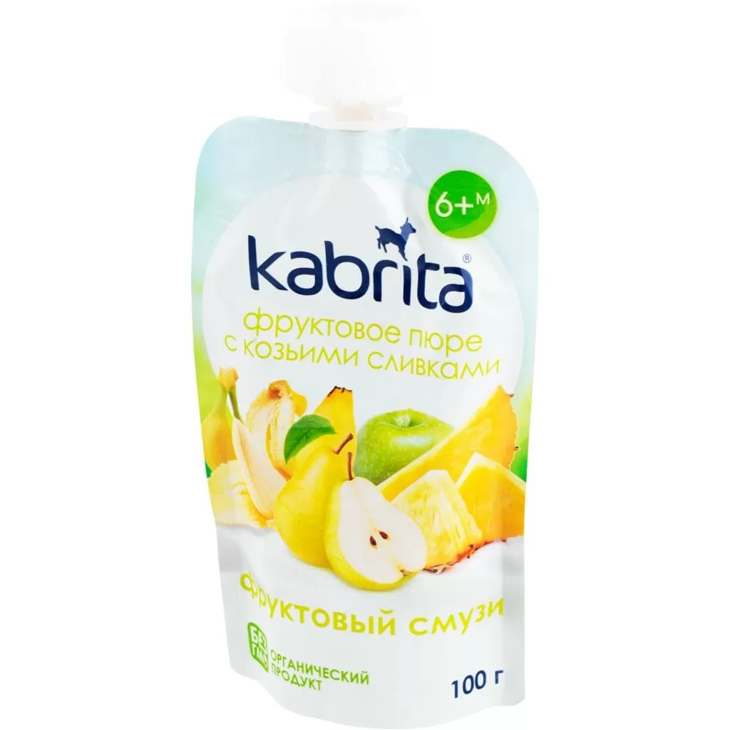 Kabrita® Фруктовое пюре с козьими сливками 