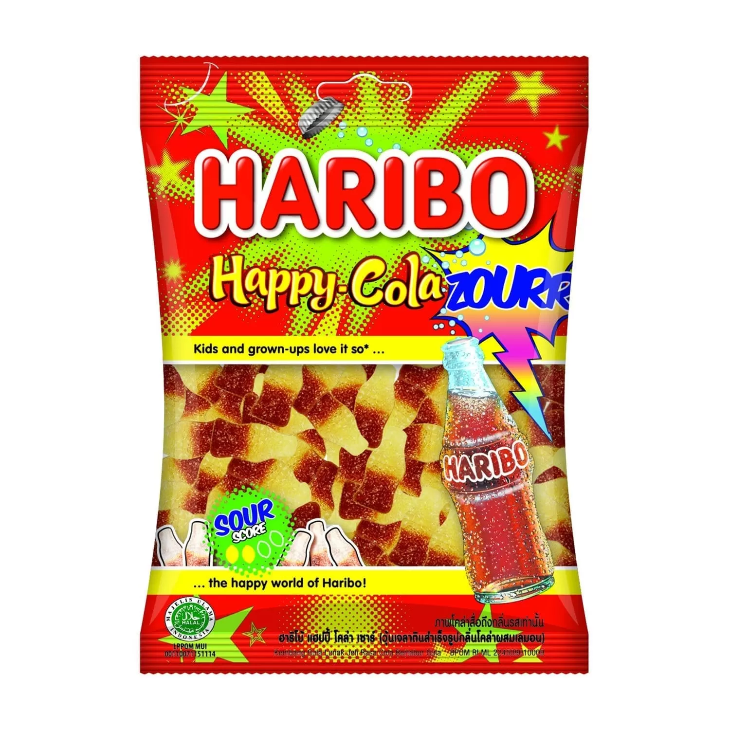 Жевательный мармелад HAPPY COLA ZOURR(Кола с кислинкой)80гр купить с  доставкой в Атырау - №➀ - Интернет-магазин детский товаров TinyToy